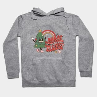 Retro Funny Merry Everything Christmas Hoodie